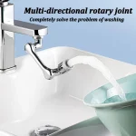 1080Â°Rotatable Faucet Aerator Bathroom Washbasin Tap Splash Filter Kitchen Faucet Extend Faucet Water Saving Bubbler Nozzle - Image 3