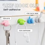 PACK OFF 10 Thumb Wall Hook Wall Decoration Hook Creative Silicone Thumb Key Hanger Hooks(random color) - Image 3