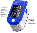 Pulse Oximeter Fingertip Monit Blood Oxygen Saturation (SpO2) and Pulse Rate Monitors- Portable Single Color LED Display [Battery Included] - Image 3