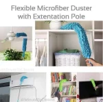 Fan Duster Flexible Micro Fiber Duster With Telescopic Stainless Steel Handle for Fan Cleaning Specially (random color) - Image 2