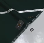 Men's Unstitched Wash & Wear Plain Suit – Green, 4 Meter Suit Cutting with Brand Tag & Bag - Image 2