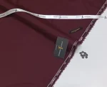 Men's Unstitched Wash & Wear Plain Suit – Brown, 4 Meter Suit Cutting with Brand Tag & Bag - Image 2