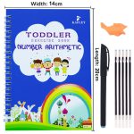 Pack Of 4 Pcs With 10 Refill Copybooks Pen Magic Copy Book Free Wiping Children's Kid Writing Sticker Practice Copybook For Calligraphy - Image 2