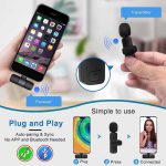 k11 Type-C Wireless Microphone K8 Collar Mic for Type C - Noise Cancellation Reduction Wireless Mic for Phone for Mobile Phone Camera, - Image 3