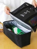 Hanging Travel Outdoor Picnic Cool Bag Organizer (random color) - Image 3