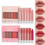 6Pcs Set Dragon Ranee Just One Kiss Lipstick Lip Crayon Bundle - Image 3