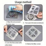 (pack of 10 )Multifunctional Sticker Drainer Net for bathroom, kitchen etc | Window Screen Repair Patches for Door Window - Image 5