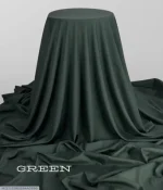 Men's Unstitched Boski Plain Suit – Green, Premium Italian Fabric All Season - Image 3