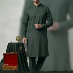 Men's Unstitched Boski Plain Suit – Green, Premium Italian Fabric All Season