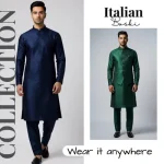 Men's Unstitched Boski Plain Suit – Purple, Premium Italian Fabric All Season - Image 2