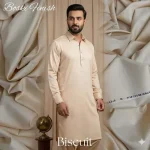 Men's Unstitched Boski Plain Suit – Beige, Premium Italian Fabric All Season