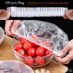 100pc Disposable Cling Film Cover Household Refrigerator Food Fruit Preservation Cover Dust-proof Plastic Fresh-keeping Cover - Image 2