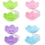 Wall Mounted Double Layer Lotus Flower Shaped Soap Holder (random color) - Image 3