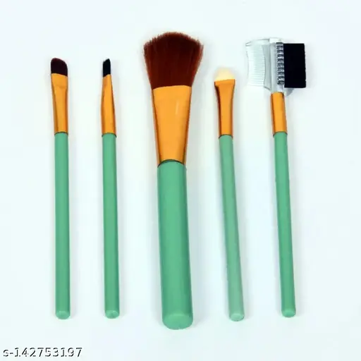 2-111.webp pack of 5 Electra Portable Soft Makeup Brush Set (Random Colors) - Image 1