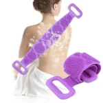 Double Side Bath Towel Scrubber (random Color) - Image 4