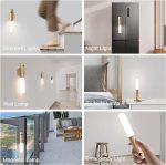 LED Wood Night Light PIR Motion Sensor Magnetic Wall Lamp USB Rechargeable Lights Home Staircase Bedroom Lamp Bedside Lighting | 1Pc - Image 5