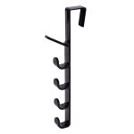 5 Level Over Door Hook for Hanging Coat Hangers, Hats, Purses, Backpacks, Purses, Jackets and Other Items. (1 Piece) / Over The Door Hanger Hook Clothes Storage Holder Multipurpose Towel Hanging Rack ( Plastic) - Image 4