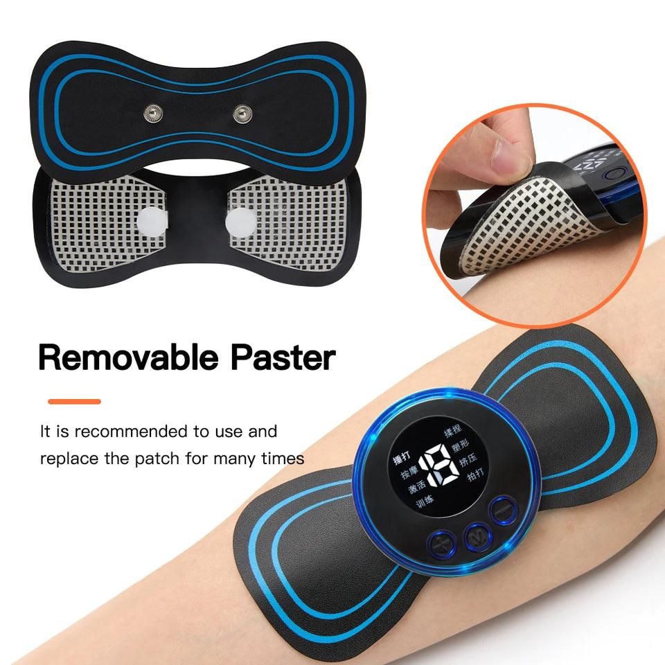 2-38.jpeg Ems Butterfly Portable Neck Massager. Rechargeable - Image 1