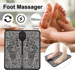 pack Of 2 Ems Butterfly Portable Neck Massager Rechargeable, And  Ms Foot Massager Pad Improve Blood Circulation
