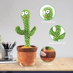 Dancing Cactus Talking Toy Tree Cactus Plush  toy for children, kids or toddlers with box - Image 4