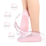 (Combo Pack - Hight Quality) Moisturizing Glove and Socks Set, Silicone Gel Spa  Socks For Dry Cracked Skin & Silicone Jelly Socks Gel Moisturizing Socks Foot Care Protector - Image 3
