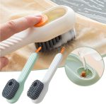Multi-purpose Shoe Brush Soft Bristle Automatic Liquid Long Handle Cleaning Brush Clothes Board Brush Household Cleaning Tools(random color) - Image 3