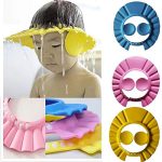 Baby Shower Cap With Ear Protector (Random Color) - Image 2