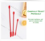 3 pcs Mini Silicone Telescopic Spatula and Scooping Spoon, Mini Makeup Spatula , Heat-resistant Silicone Spatula Sets for Cooking, Cosmetics - Image 2