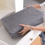 Socks Organizer | Drawer Organizer Divider Underwear Organizer, 24 Cell Collapsible Closet Cabinet Organizer Underwear Storage Boxes (Grey color) - Image 4