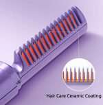 2-in-1 Hair Styling Brush, Straightener, Curler Comb Random Color - Image 2