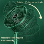 Telescopic Folding Fan Summer Silent Desktop Retractable Fan for Office Bedroom School USB Ventilator (Electric Usb Operated) (random color) - Image 5
