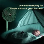 Telescopic Folding Fan Summer Silent Desktop Retractable Fan for Office Bedroom School USB Ventilator (Electric Usb Operated) (random color) - Image 3