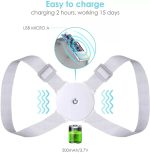 Adjustable Spine Back Support Posture Sensor Belt chargeable - Image 5