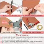 Metal Hand Press Tich Button Machine with 50 Button - Image 3