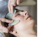 Flawless Jade Roller With Guasha (Marble Stone) Stimulates healthier skin - Image 4