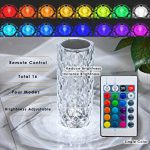 16 Colors Diamond Rose Crystal Touch Lamp Bedside Acrylic Usb Rechargeable Table Lamp - With Remote - Image 2