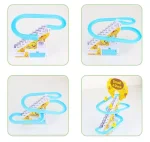 Small Duck Climbing Stairs Toy DIY Racing Track Toy Music Duck Roller Coaster(random color) - Image 3