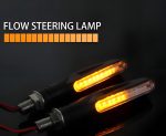 Pack of 2 pair(4pcs) - Audi Flow Style Led Motorcycle Turn Signals Indicator Amber Light - Image 4