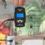 50kg Digital LED Screen Luggage Weight Scale Luggage Weighing Machine Digital Weighing Machine For Luggage Scale Heavy Duty Portable (50kg110lb) Black - Image 4