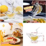 Manual Lemon Clip Portable Clear Fruit Juicer Bird Lemon Slice Squeezer Home Kitchen Bar Hand Gadget - Image 2