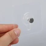 Pack Of 4 Adhesive Screw Sticker Hook Heavy Duty Stick on Door Nail Free Screw Non-Trace No Drilling Nail Self Waterproof Adhesive Hanging Nails Hooks Holders Multifunctional Use