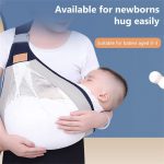 1PC Baby Carrier, Ergonomic Baby Strap one Shoulder Labor-Saving Polyester Baby Half Wrapped Sling (Random Color) - Image 3