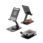 360-Degree Rotate Metal Desk Mobile Phone & Tablet Holder Stand (Random Color) - Image 3