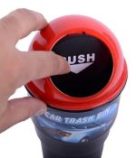 Car Trash Can Organizer Garbage Holder Storage Bag Trash Bin Paper Dustbin (Random Color) - Image 3