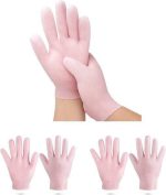 (Combo Pack - Hight Quality) Moisturizing Glove and Socks Set, Silicone Gel Spa  Socks For Dry Cracked Skin & Silicone Jelly Socks Gel Moisturizing Socks Foot Care Protector - Image 5