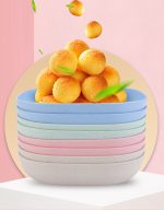 10pcs Plates Set With Holder (Random Colours) - Image 3
