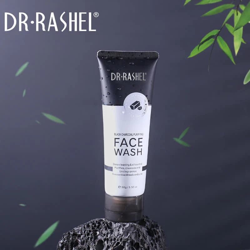 347124036_1409519246478088_1768811444642378618_n.webp Dr.Rashel Black Charcoal Purifying Face Wash - 100g - Image 1