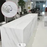 Self Adhesive White Marble Sheet for Kitchen - Anti Oil and Heat Resistant Wallpaper - Image 2