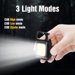 Multifunction 500 Lumens Mini Pocket COB LED Portable Keychain Light (metal body ) - Image 3