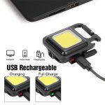 Multifunction 500 Lumens Mini Pocket COB LED Portable Keychain Light (metal body ) - Image 4